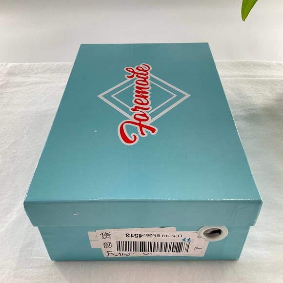 ForeMode Women T-Strap High Heels Bow Platform Round Toe Pumps, 7.5 US, Black - Picture 8 of 8